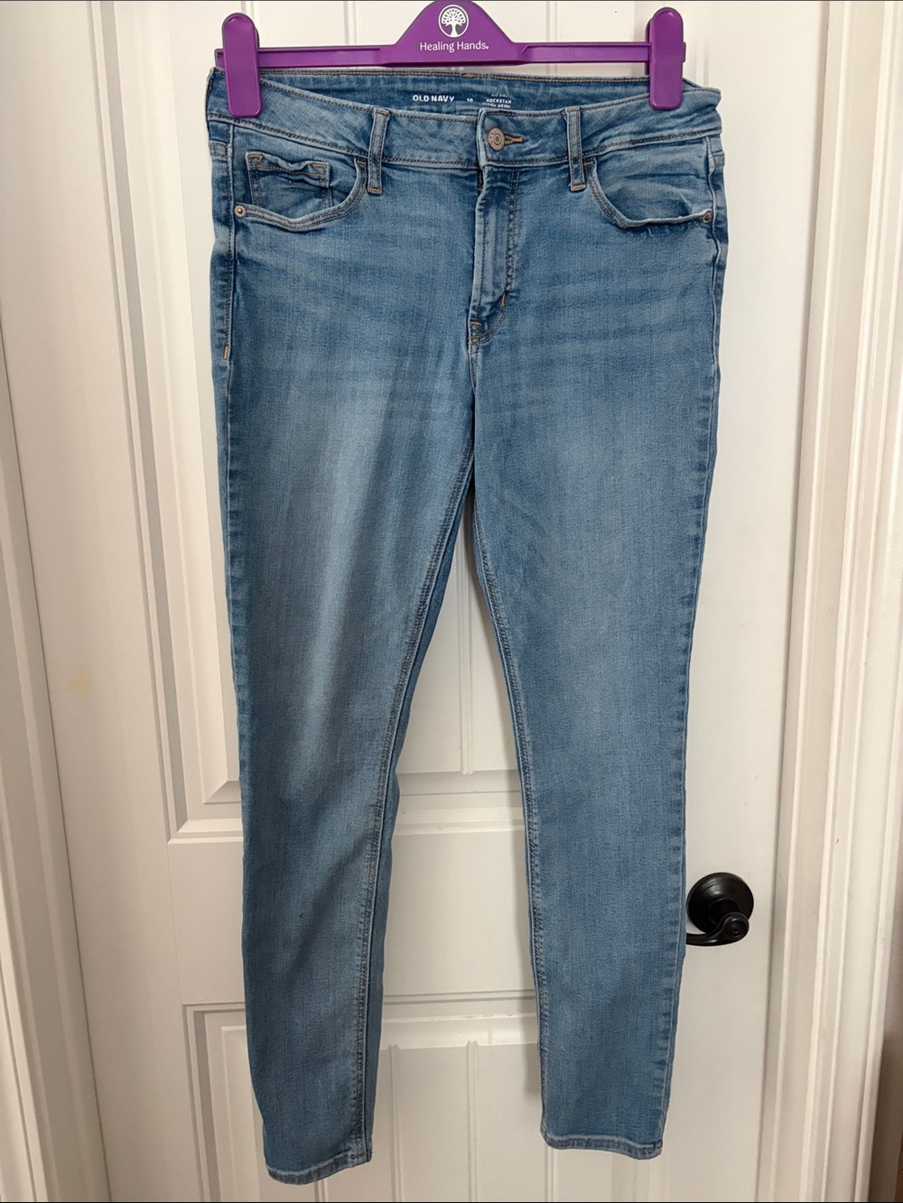 Old Navy Light Blue Skinny Ankle Jeans